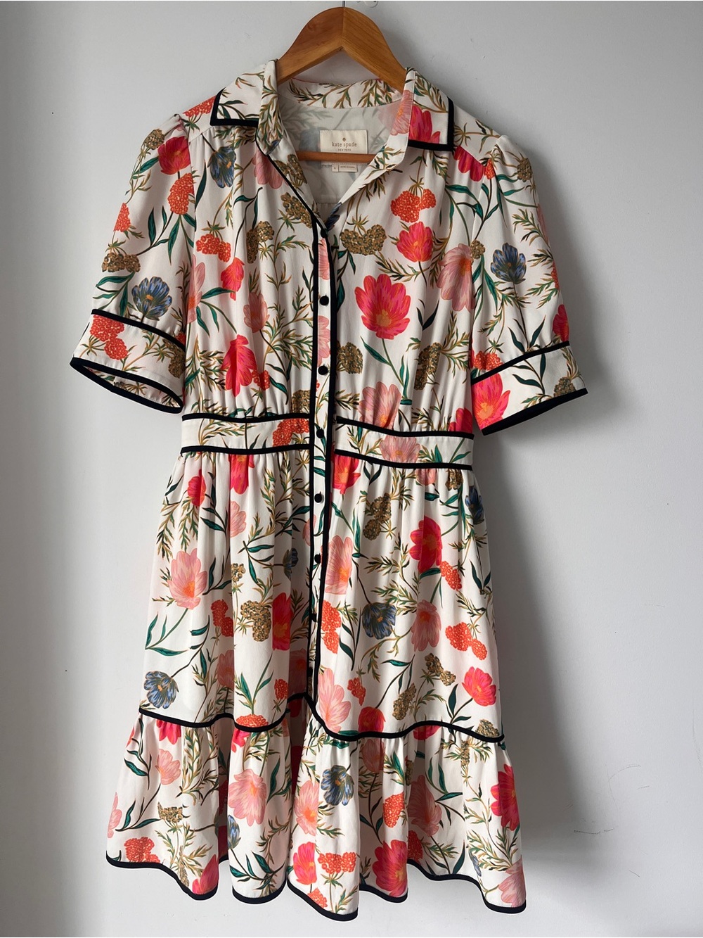 Kate Spade Picnic Perfect Blossom Fluid Shirtdress NWOT | Size 6 | Feminine
